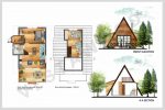 prefabric wooden house CEVİZ plan