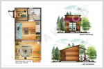 prefabric wooden house plan YONCA1